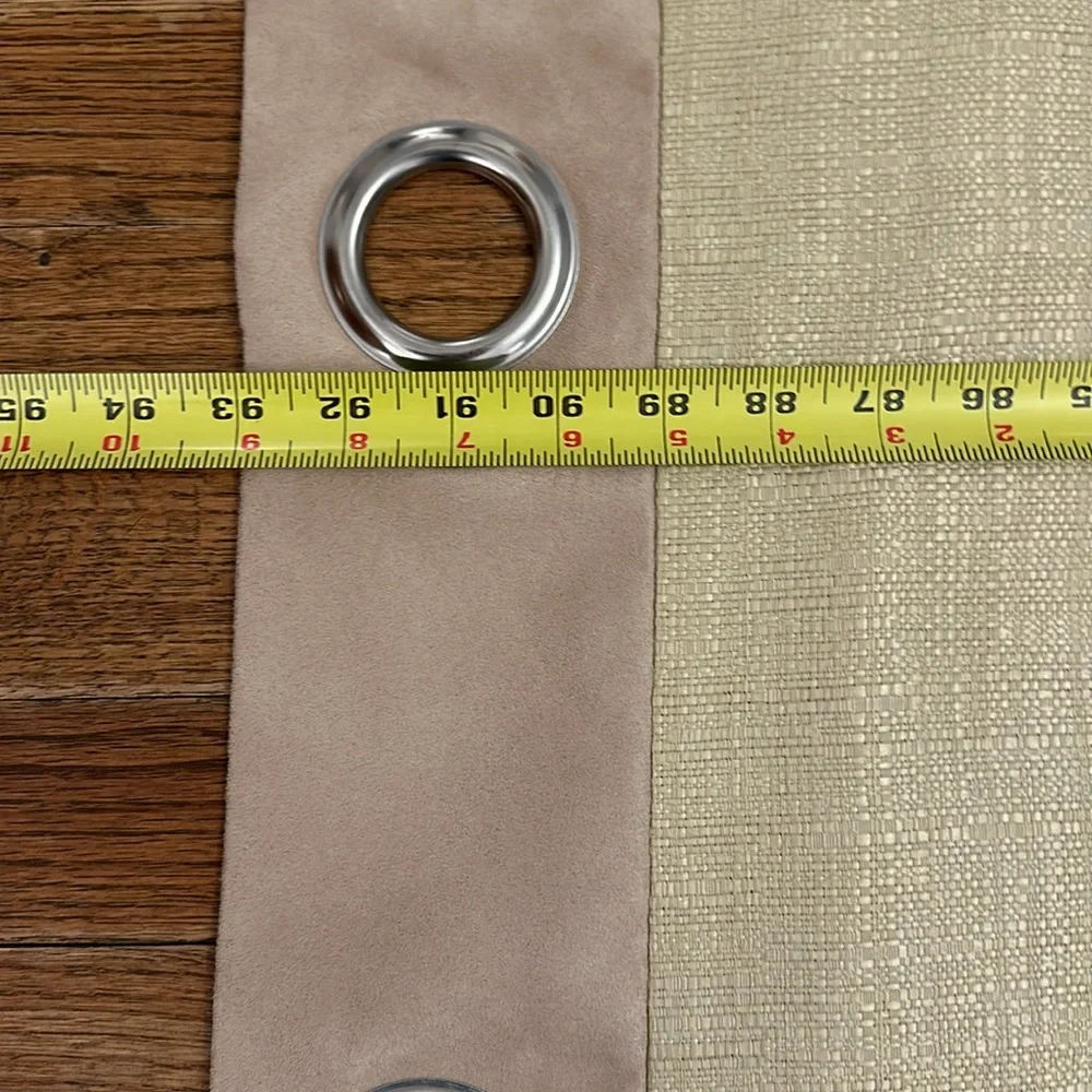 4 Crème color long curtains, big eyelets for curtain rod🤎🤎🤎